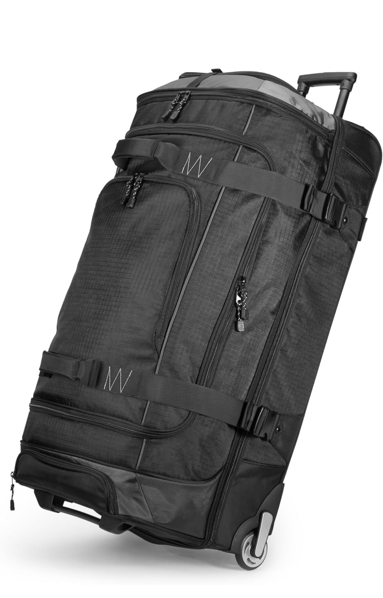 Black Duffle Suitcase With Wheels