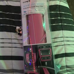 Pink Car adhesive wrap