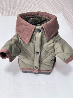 Waterproof Dog Winter Coat, Warm Fleece Lined Dog Jacket with Hood, Windproof Puppy Coat, Pet Apparel Vest Outdoor&Indoor Winter Activities(green,M).