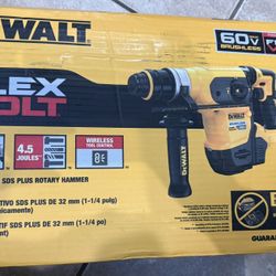 Exclusive🔝🆕 DEWALT FLEXVOLT 60V MAX Cordless 1-1/4 in. SDS Plus Rotary Hammer (Tool Only)