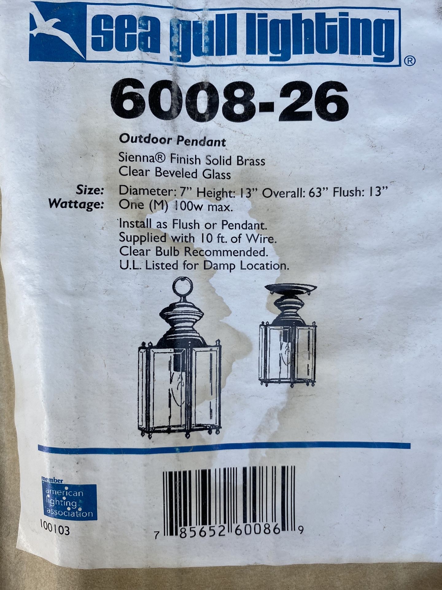 Wall or Ceiling light