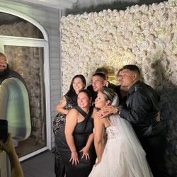 Photobooth and Flower Wall 