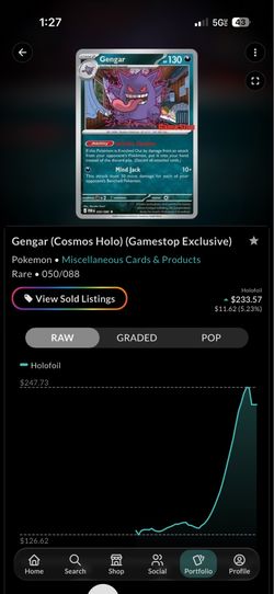 Gengar (Cosmos Holo) (Gamestop Exclusive)