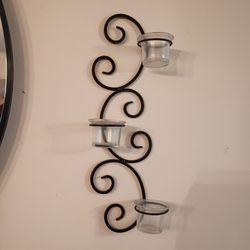 Wall Sconce With Candle Holders