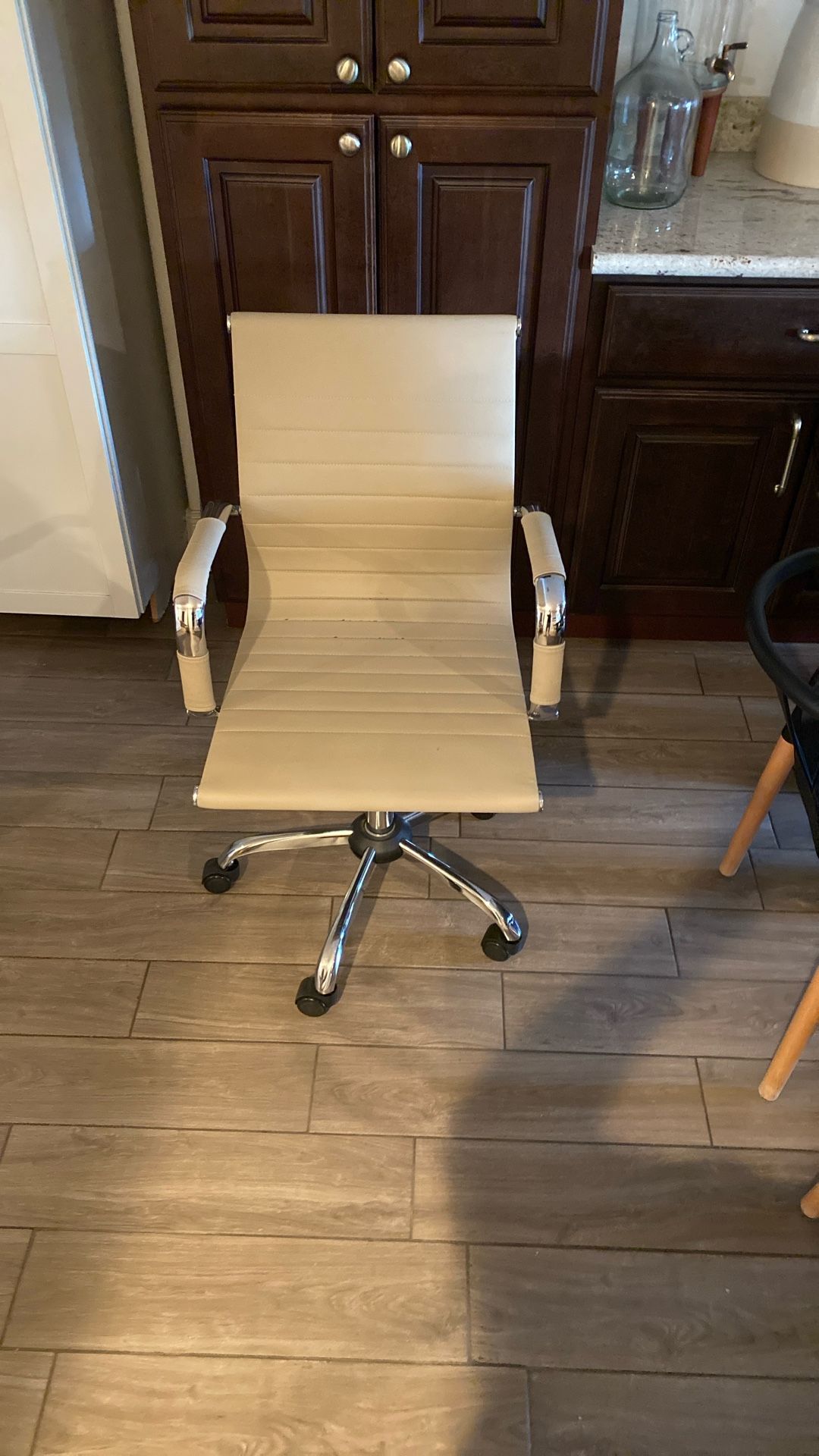 $20 Leather Tan Chair 