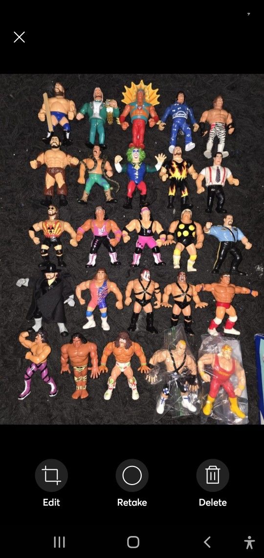 WWF WWE Wrestling Figures Vintagr Hasbro Bundle Lot