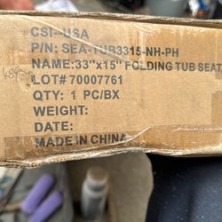 33”x15” Folding Tub Seat
