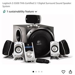 Logitech Z-5500 THX-Certified 5.1 Digital Surround Sound Speaker System