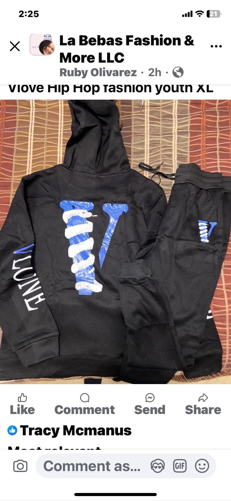 Vlone 2-piece Sweatsuit