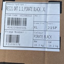Rei Bike Drt 1.1 Pirate Black Xl 21 Speed