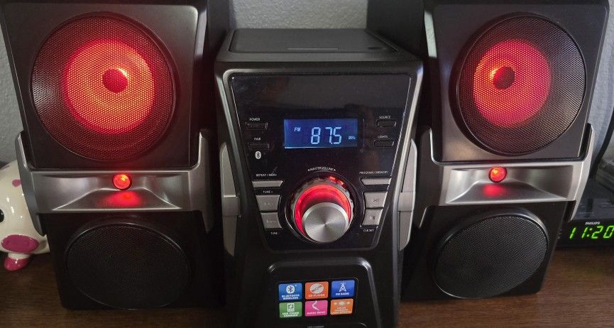 Bluetooth Radio CD Player LED Lights Display. Pick Up Today Like New Used about 4 times.