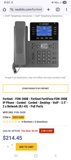 FORTINET FON 380B Ip Office Phones