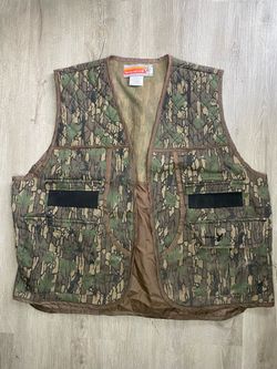 Vintage Winchester Camo Hunting Vest Mens Size XL Trebark Conceal Camoflouge