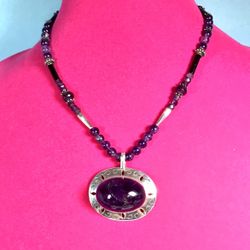 Handmade Sterling Amethyst Necklace
