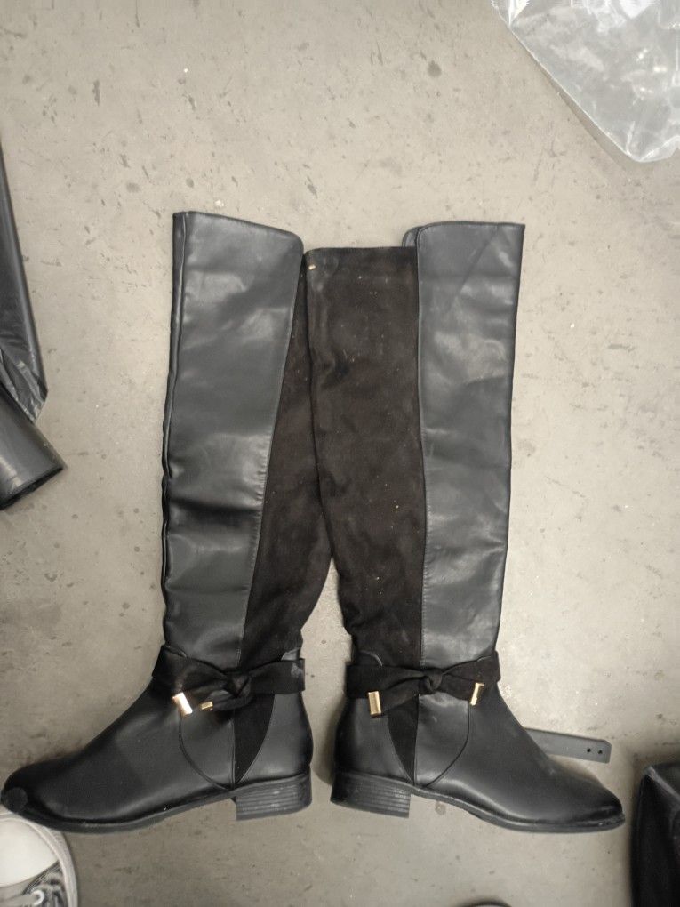 Black Leather Boots