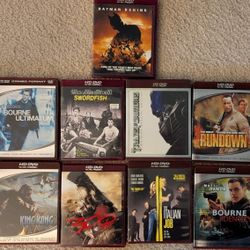 9 HD DVDs Lot