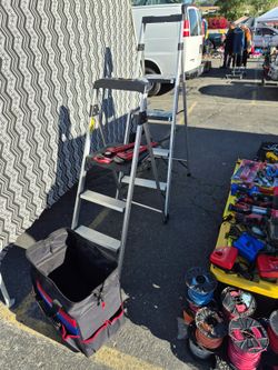 Aluminum ladder, 2 pcs,escalera 2 piesas