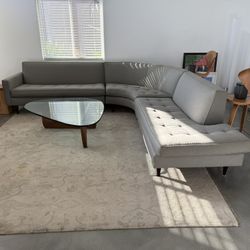 3-piece Curved Sectional Couch From Room And Board