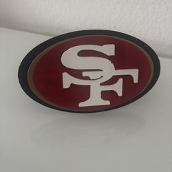 49er metal hitch cover