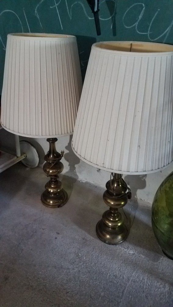 Vintage Brass Lamps