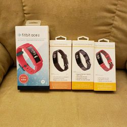 Fitbit Ace 2 Plus 3 Adult Bands (Unopened!!)