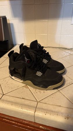 Jordan 4 black canvas size 9