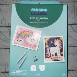 2pk 6"'X6" Gem Art Poster Unicorn/ Rainbow - Mondo Llama : DIY Gemst...