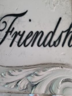 Friendship Marble Art Piece