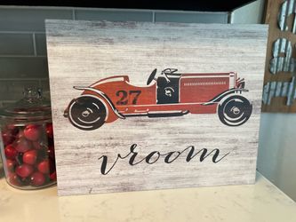 Car board plaque 20” w x 16” T $10