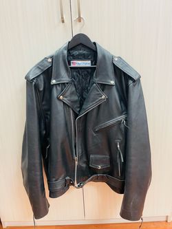 Black Genuine Leather Motorcycle Jacket