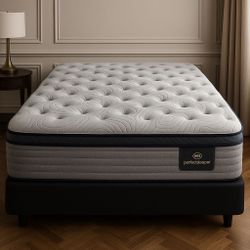 King Size Mattress Serta Perfect Sleeper Pillow Top 14” Inches Thick Wrapped in Plastic Direct From Factory Same Day Delivery  