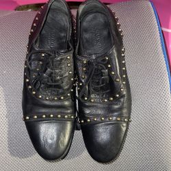 Gucci Studded Lace Up Shoes 
