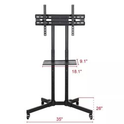 Yaheetech 510849 Mobile TV Stand with Mount for 32 - 65" TVs - Max Weight 110Lbs