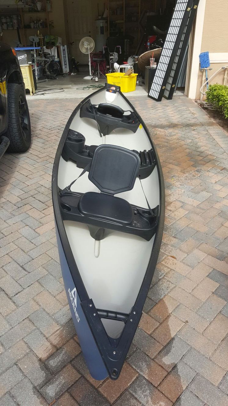 Ascend C156 Square Stern Canoe 15' 6'' with Prowler T55 Trolling Motor