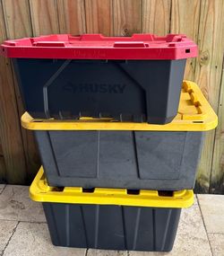Heavy-Duty Storage Totes – Set of 3