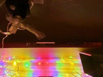 10' LED Multi Colored Ladder 8 Modes Christmas Decoration