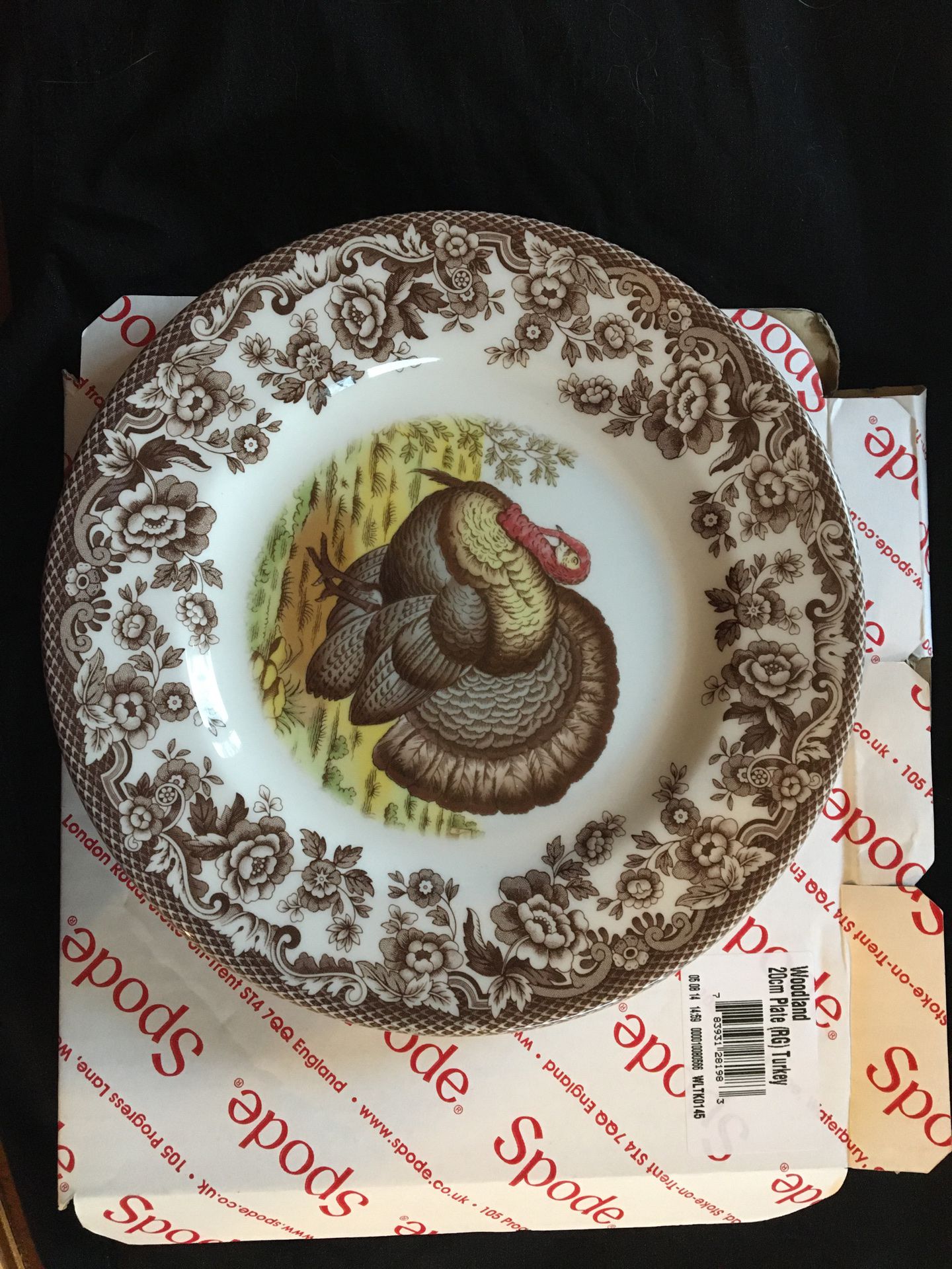 Spode Woodland Turkey Plate