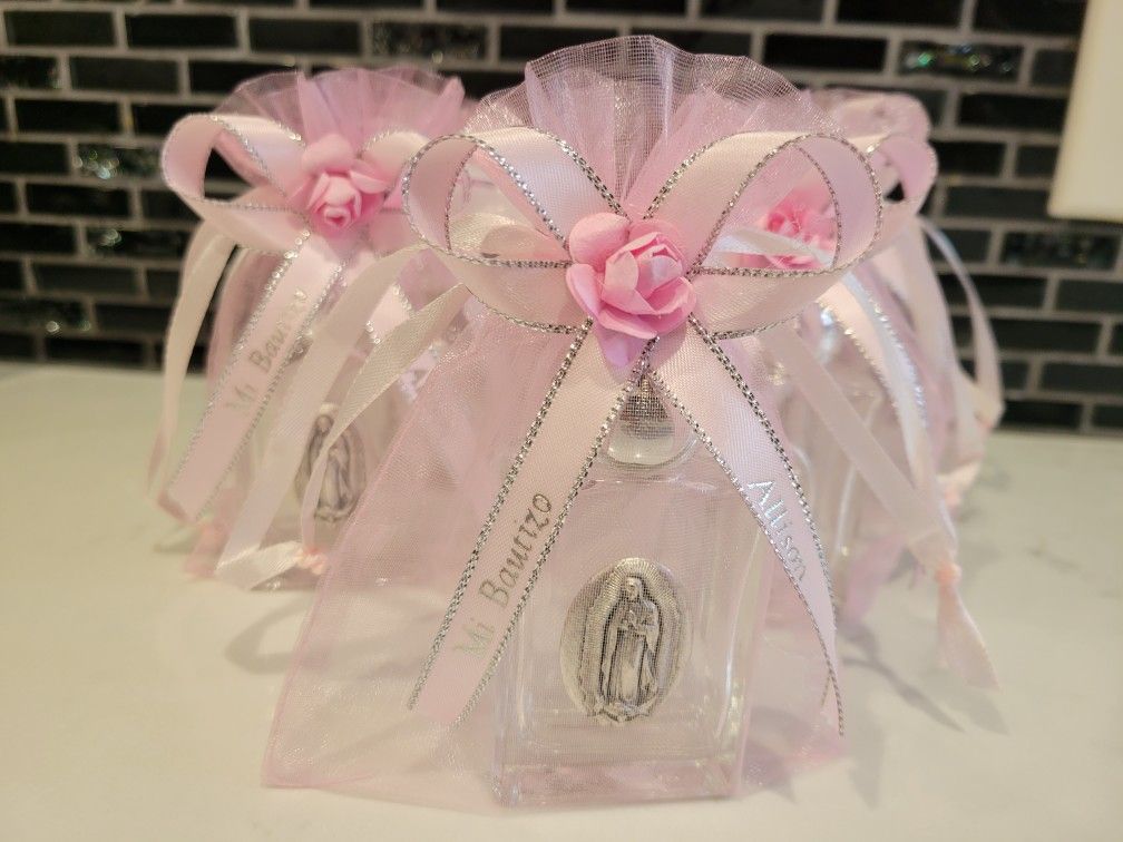 Baptism Favors Holy Water Glass Bottle Favors