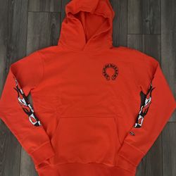 Red Chrome Heart Hoodie 