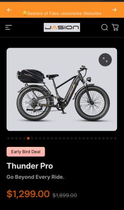 Jasion thunder pro full suspension ebike 26x4
