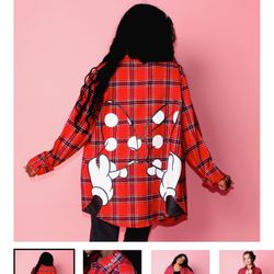 Minnie Mouse Bow Flannel (XL)