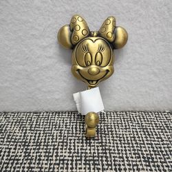 Walt Disney World Minnie Mouse Gold Colour metal coat hooks