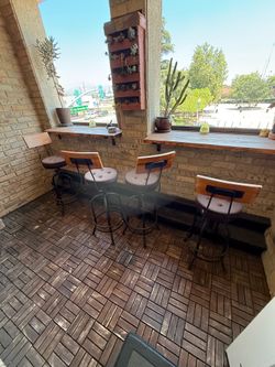 Swivel barstools with cushion