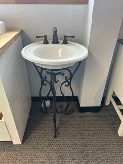 Bathroom console with sink
