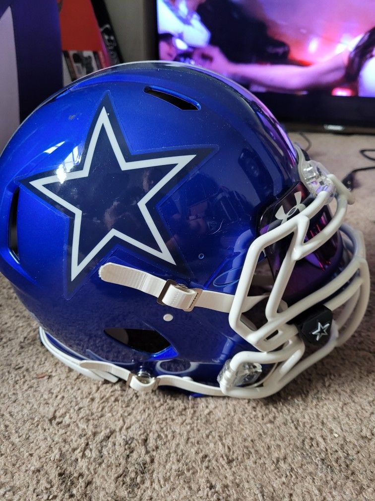 Authentic  Custom Dallas Cowboys Riddell Speed Football Helmet 
