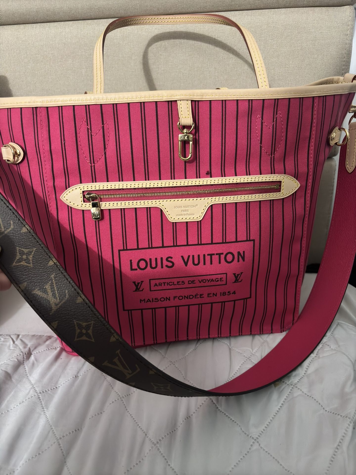 Louis Vuitton Neverfull Inside Out Bag Reversible