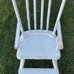 Vintage Shabby Chic White Jenny Lind Childs Chair