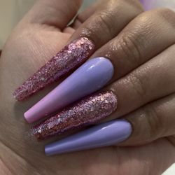 Extra Long tapered coffin press on nails