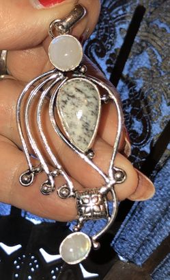 K-2 & Moonstone Silver 925pendant
