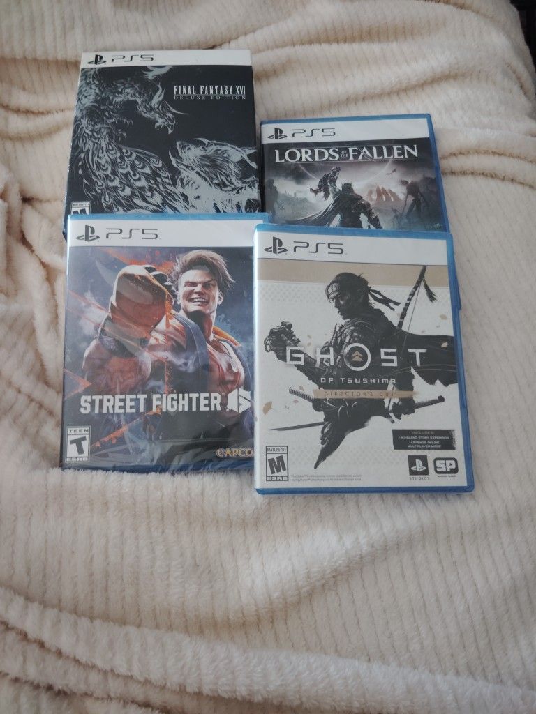 Great Deal ,4 Never Used PS5 GAMES (100$)